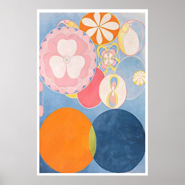 Hilma Af Klint - De tio största moderna konsttryck Poster (Framsidan)
