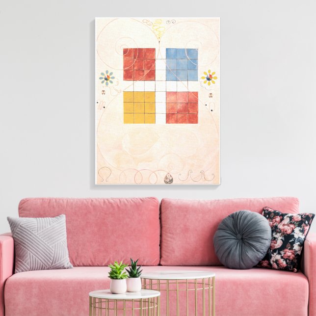 Hilma Af Klint, De tio största Nr 10, Abstrakt kon Canvastryck (Insitu (Vardagsrum))