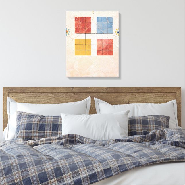 Hilma af Klint - De tio största, nr 10, ålderdom  Canvastryck (Insitu (sovrum))