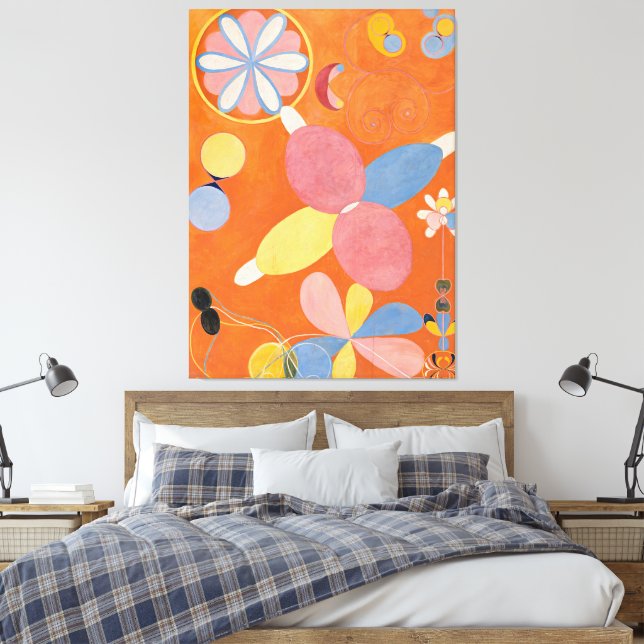 Hilma af Klint - De tio största, nr 4, Ungdom Canvastryck (Insitu (sovrum))