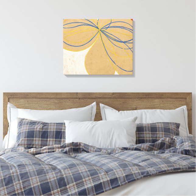 Hilma af Klint - Den sjupunktsstjärnan nr 1  Canvastryck (Insitu (sovrum))