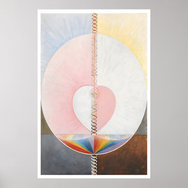 Hilma af Klint 'Duvan' Abstrakt Konsttryck Poster (Framsidan)