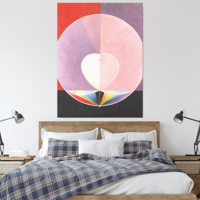 Hilma af Klint - Duvor Canvastryck (Insitu (sovrum))