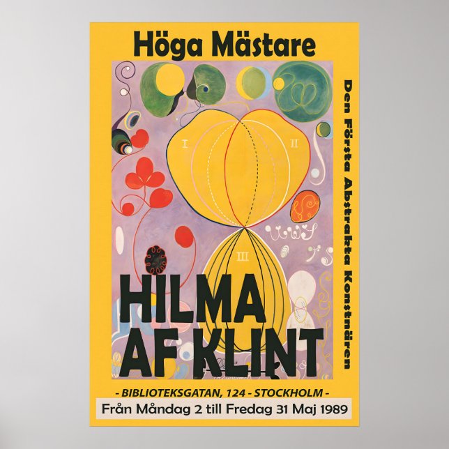 Hilma Af Klint Exhibition Poster Modern Abstract (Framsidan)
