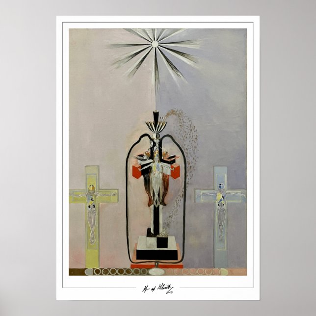 Hilma af Klint finkonst #128 Poster (Framsidan)