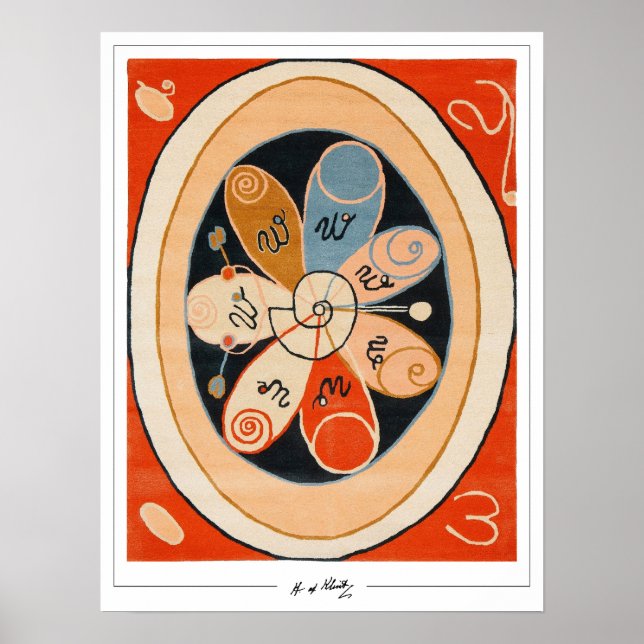 Hilma af Klint finkonst #4 Poster (Framsidan)