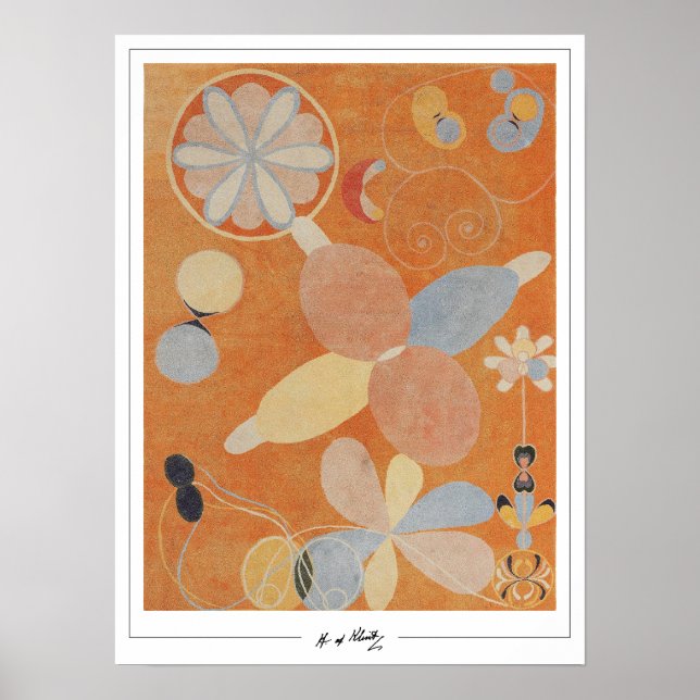 Hilma af Klint finkonst #5 Poster (Framsidan)