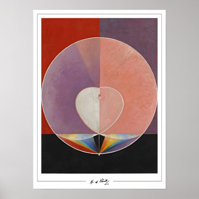 Hilma af Klint finkonst #67 Poster (Framsidan)