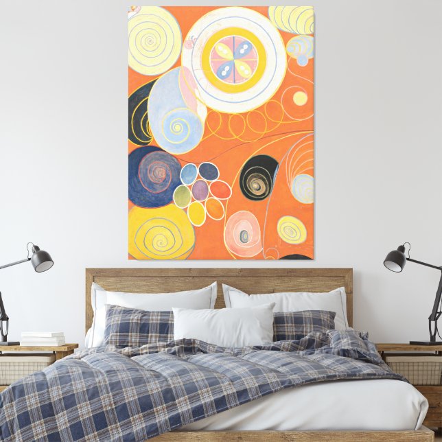 Hilma af Klint - Group IV, No. 3. The Ten Largest, Canvastryck (Insitu (sovrum))
