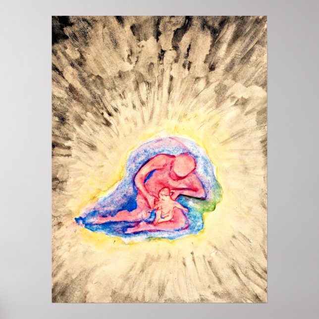 Hilma af Klint - Mor och Child Poster (Framsidan)