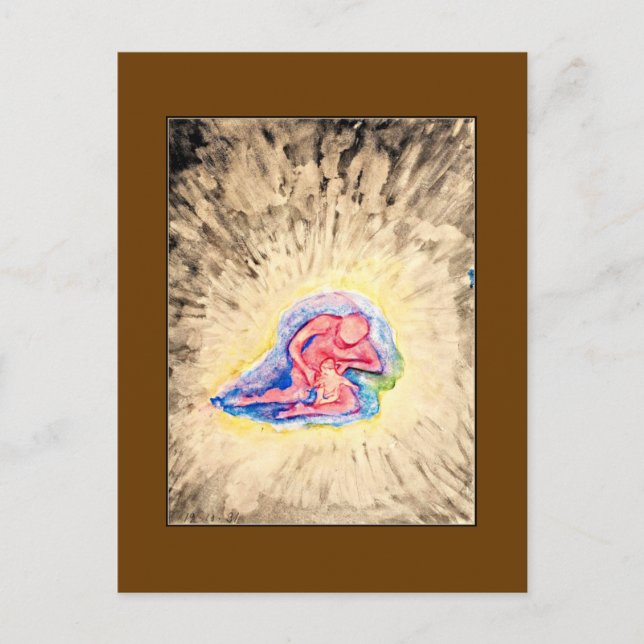 Hilma af Klint - Mor och Child Vykort (Framsida)