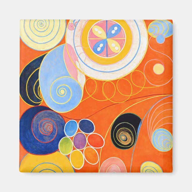 Hilma af Klint nummer 3 Magnet (Framsidan)