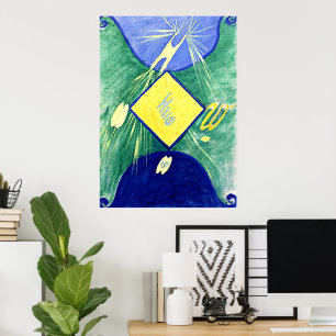 Hilma af Klint - Pribetal Chaos, nr 06, grupp I, Poster
