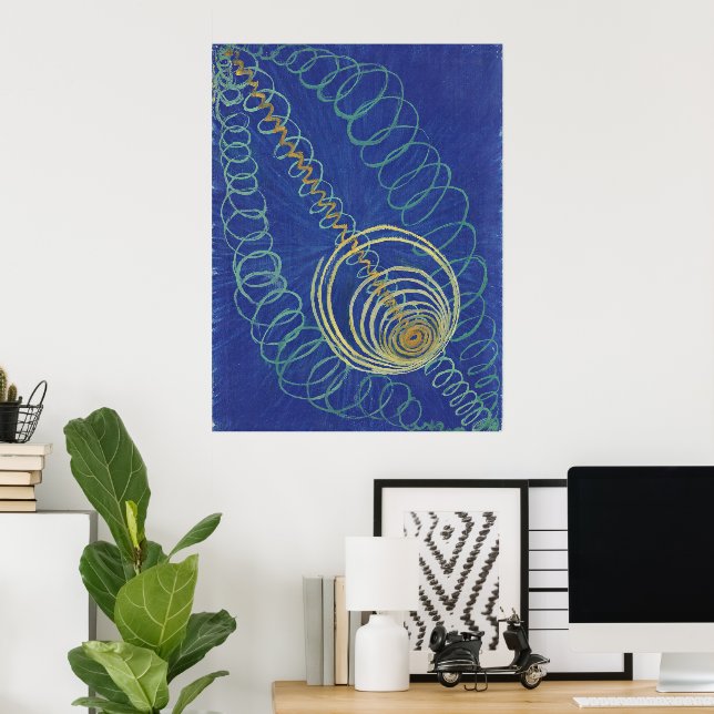 Hilma Af Klint, Primordial Chaos No16 Abstrakt Art Poster (Hemmakontoret)