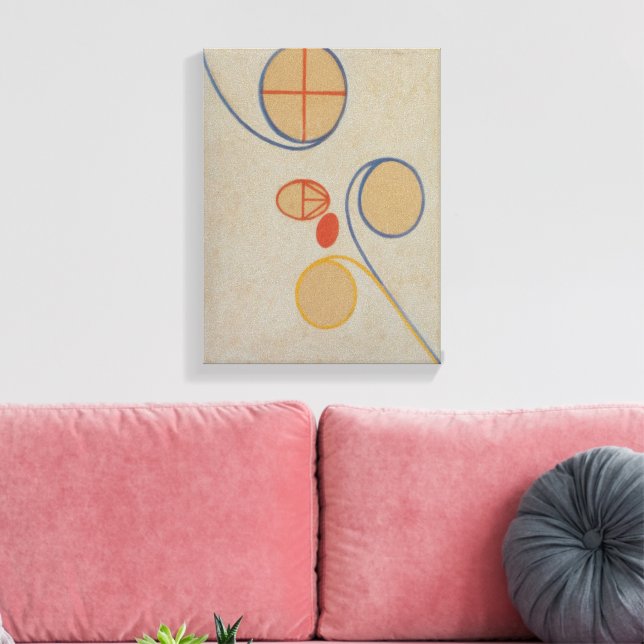 Hilma Af Klint, Seven Point Star No2, Abstrakt Art Canvastryck (Insitu (Vardagsrum))