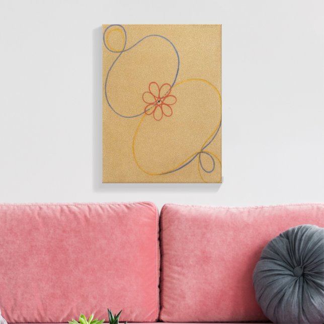 Hilma Af Klint, Seven Point Star No5, Abstrakt Art Canvastryck (Insitu (Vardagsrum))