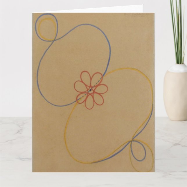 Hilma Af Klint, Seven Point Star No5, Abstrakt Art Kort (Framsida)