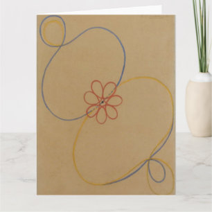 Hilma Af Klint, Seven Point Star No5, Abstrakt Art Kort