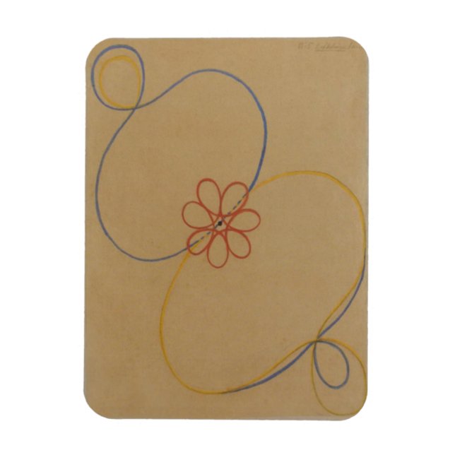 Hilma Af Klint, Seven Point Star No5, Abstrakt Art Magnet (Vertikal)