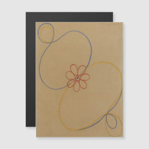 Hilma Af Klint, Seven Point Star No5, Abstrakt Art Magnetisk Inbjudningskort
