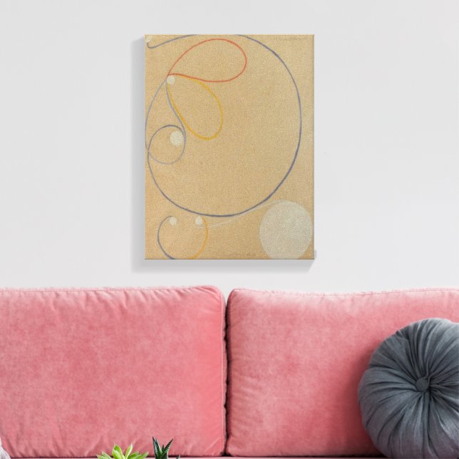 Hilma Af Klint, Seven Point Star No7, Abstrakt Art Canvastryck (Insitu (Vardagsrum))