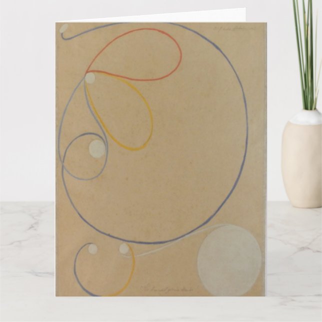 Hilma Af Klint, Seven Point Star No7, Abstrakt Art Kort (Framsida)