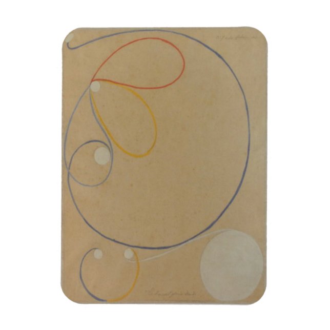 Hilma Af Klint, Seven Point Star No7, Abstrakt Art Magnet (Vertikal)