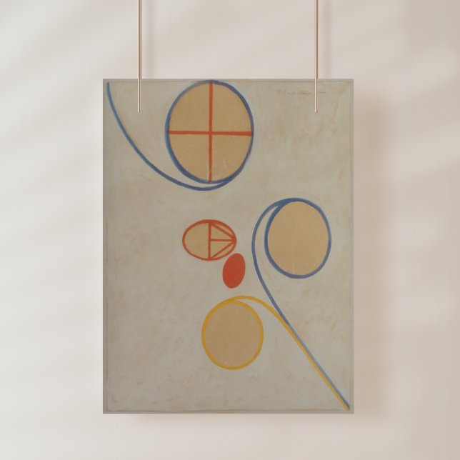 Hilma Af Klint, Sjududdig stjärna nr 2, Abstrakt k Poster (Skapare uppladdad)