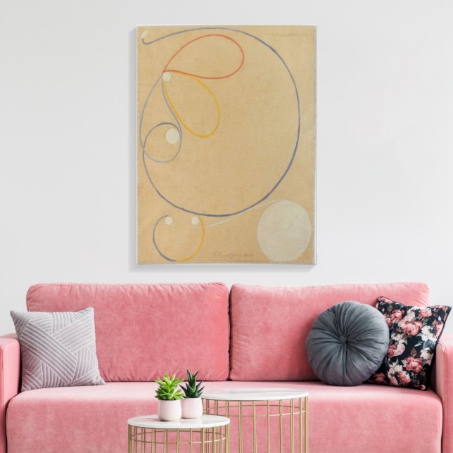 Hilma Af Klint, Sjududdig stjärna nr 7, Abstrakt k Canvastryck (Insitu (Vardagsrum))
