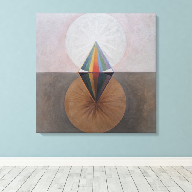 Hilma Af Klint, Svan nr 12, Abstrakt Art Canvastryck (Insitu (trägolv))