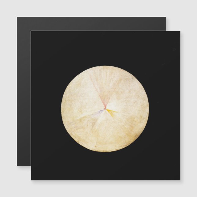 Hilma Af Klint, Svan nr 14, Abstrakt Art Magnetisk Inbjudningskort (Fram/baksida)