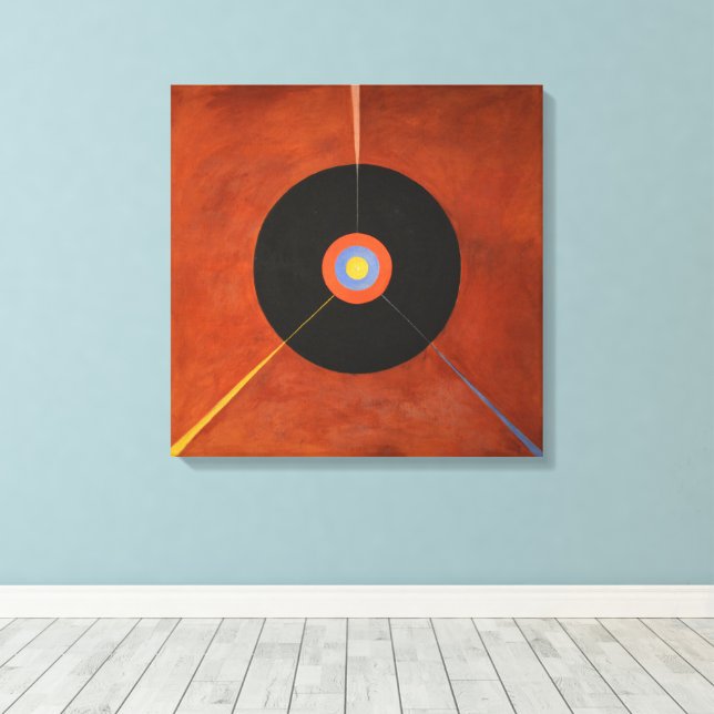 Hilma Af Klint, Svan nr 18, Abstrakt Art Canvastryck (Insitu (trägolv))