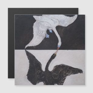 Hilma Af Klint, Svan nr 1, Abstrakt Art Magnetisk Inbjudningskort