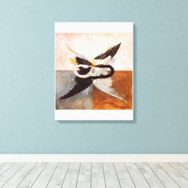 Hilma Af Klint, Svan nr 24, Abstrakt Art Canvastryck (Insitu (trägolv))