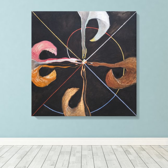 Hilma Af Klint, Svan nr 7, Abstrakt Art Canvastryck (Insitu (trägolv))