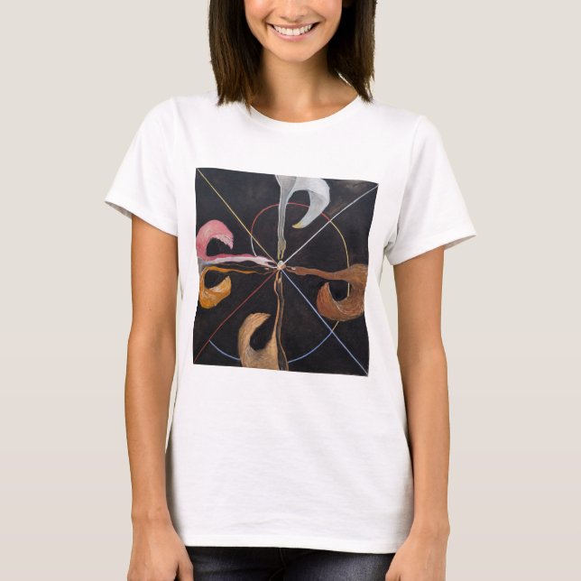 Hilma Af Klint, Svan nr 7, Abstrakt Art T Shirt (Framsida)