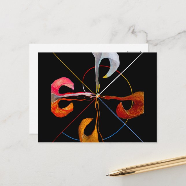 Hilma af Klint - Svan nr 7 Vykort (Fram/Back In Situ)