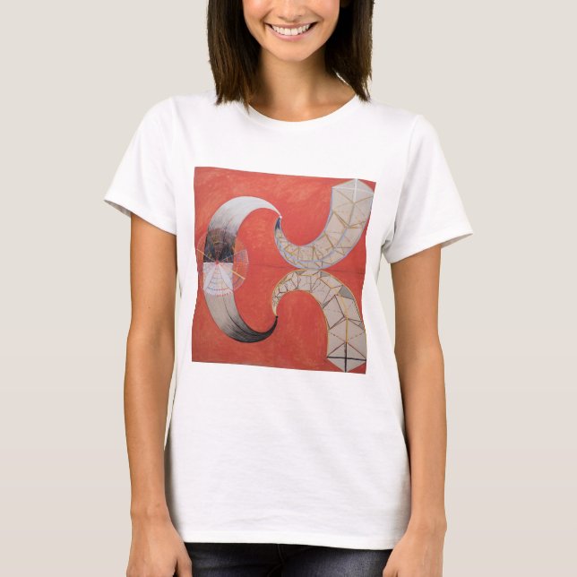 Hilma Af Klint, Svan nr 9, Abstrakt Art T Shirt (Framsida)