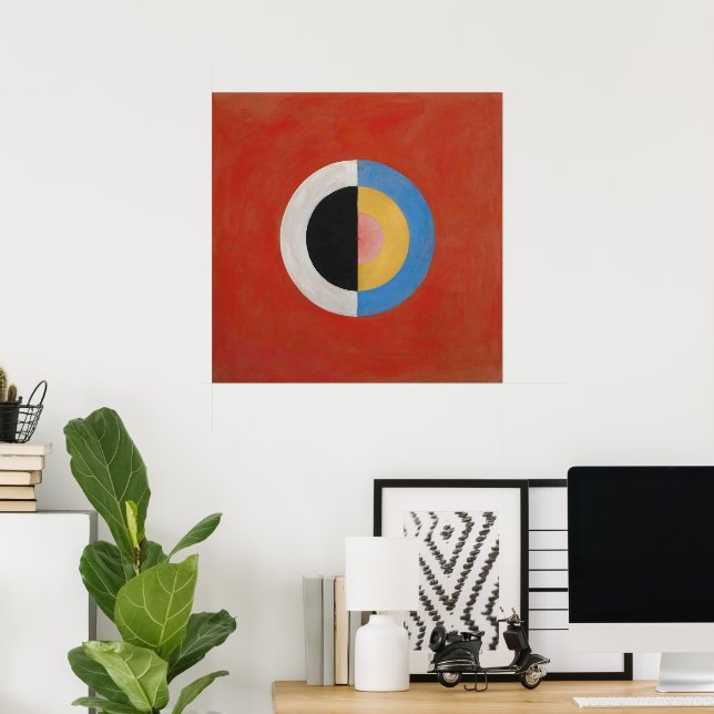 Hilma Af Klint, Svanen nr 17, Abstrakt Konst Poster (Hemmakontoret)