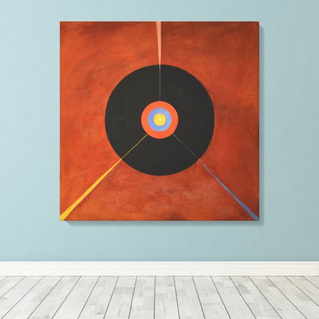 Hilma Af Klint, Svanen nr 18, Abstrakt Konst Canvastryck (Insitu (trägolv))