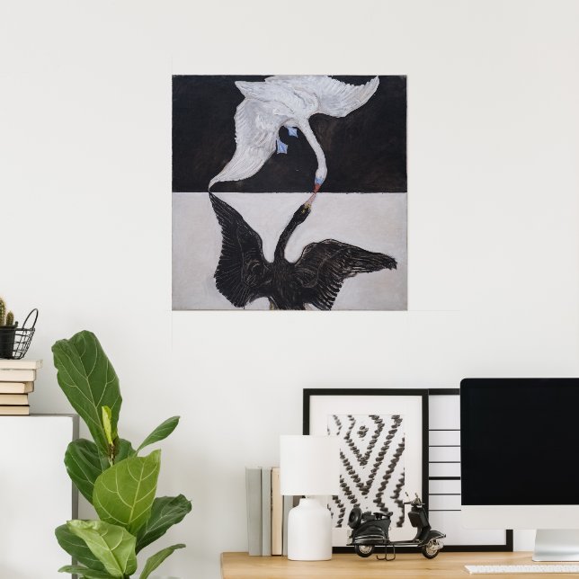 Hilma Af Klint, Svanen nr 1, Abstrakt konst Poster (Hemmakontoret)