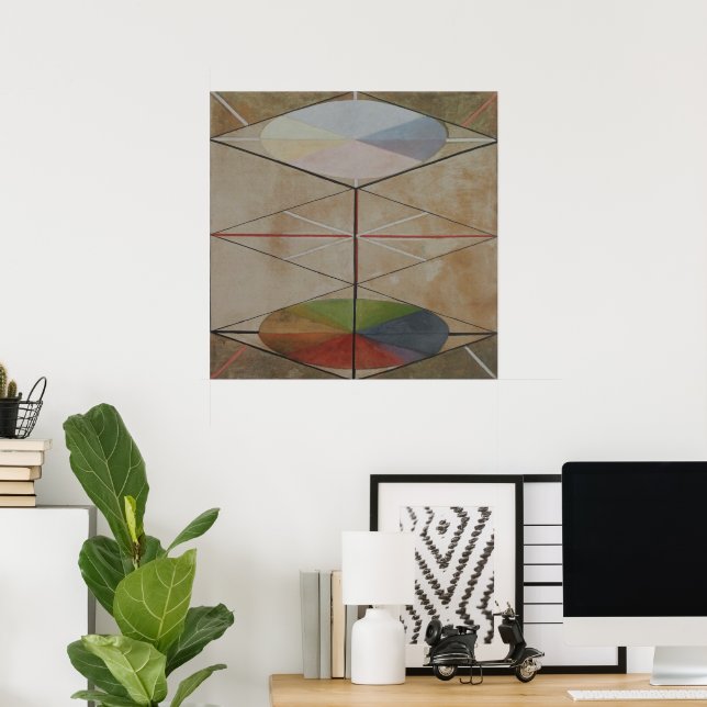 Hilma Af Klint, Svanen nr 23, Abstrakt Konst Poster (Hemmakontoret)
