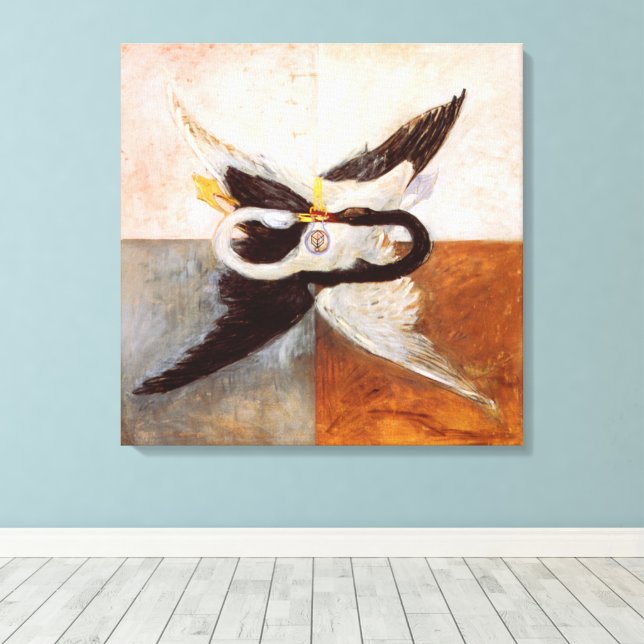 Hilma Af Klint, Svanen nr 24, Abstrakt Konst Canvastryck (Insitu (trägolv))