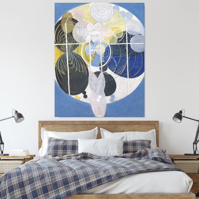 Hilma af Klint - The Large Figure Paintings, No. 5 Canvastryck (Insitu (sovrum))