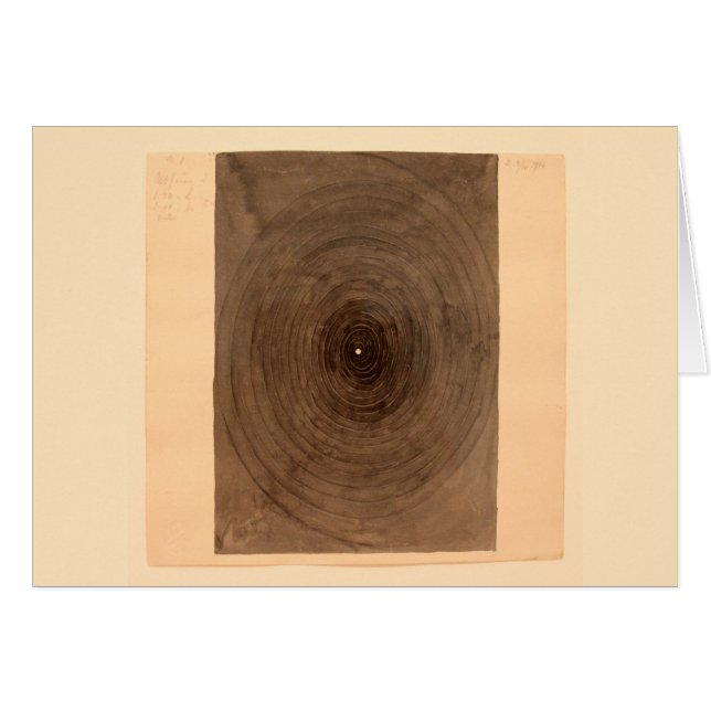 Hilma Af Klint, The Parsifal No.1 , Abstract Art Hälsningskort (Framsidan Horizontal)