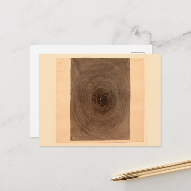 Hilma Af Klint, The Parsifal No.1 , Abstract Art Vykort (Fram/Back In Situ)