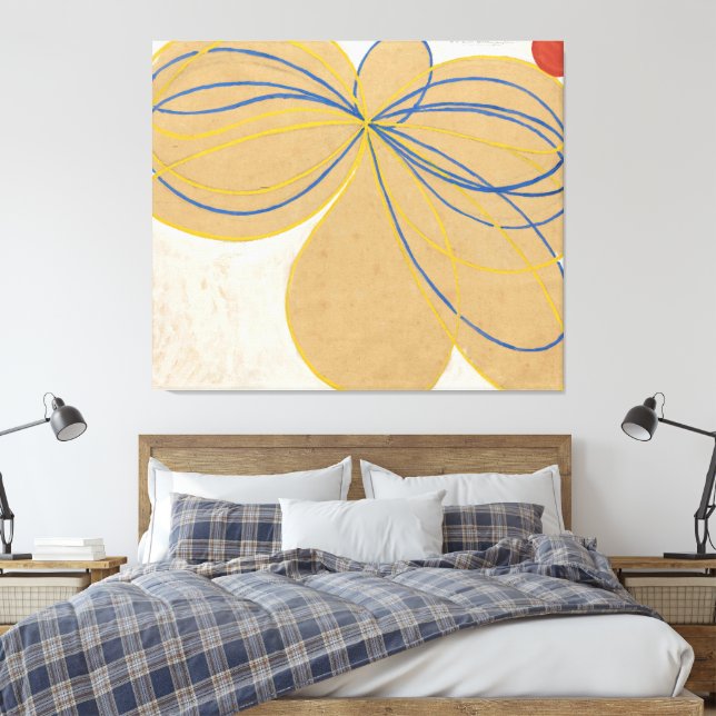 Hilma af Klint - The Seven-Pointed Star No. 1  Canvastryck (Insitu (sovrum))