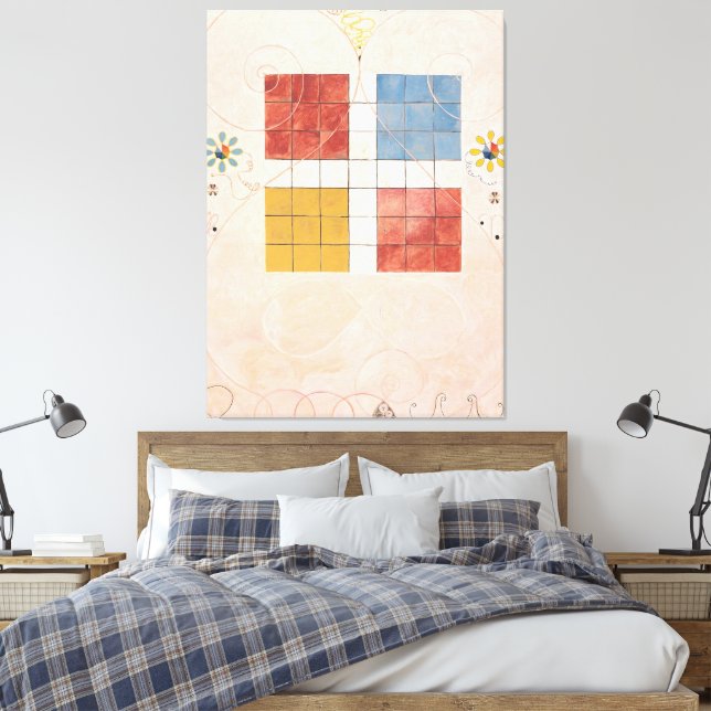 Hilma af Klint - The Ten Largest, No. 10, Old Age  Canvastryck (Insitu (sovrum))