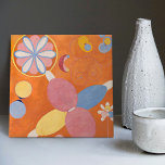 Hilma Af Klint The Ten Largest No 4 Abstrakt Kakelplatta<br><div class="desc">YOUTH The Ten Largest No. 4 - Hilma af Klint (1862-1944) var en banbrytare i konsten som skiftade från den synliga världen till andlighet. Så sent som 1906 skapat hon abstrakt målning som återspeglar hennes tro på en andlig-dimension bortom vanlig uppfattning. Hon påstod sig kommunicera med högre medvetandehöjande varelser när...</div>