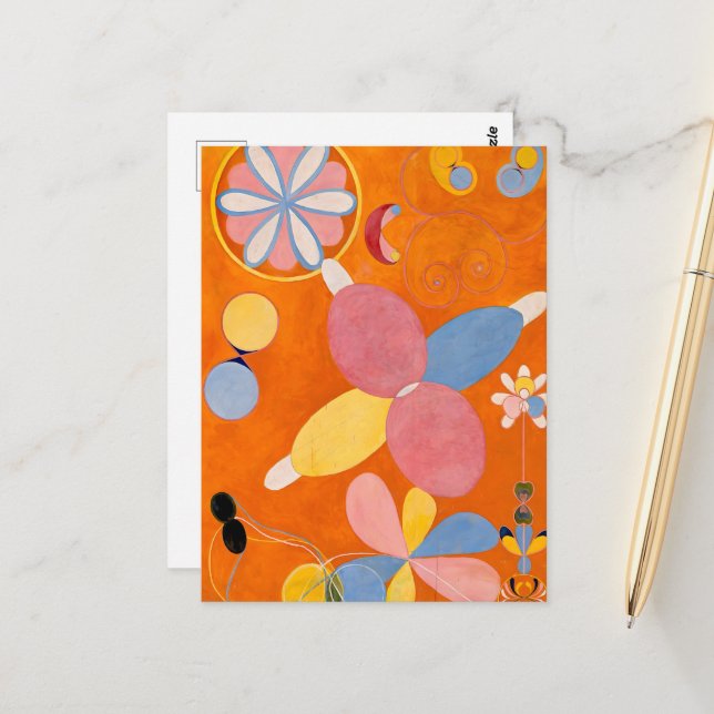 Hilma af Klint - The Ten Largest, No.4,Youth Vykort (Fram/Back In Situ)